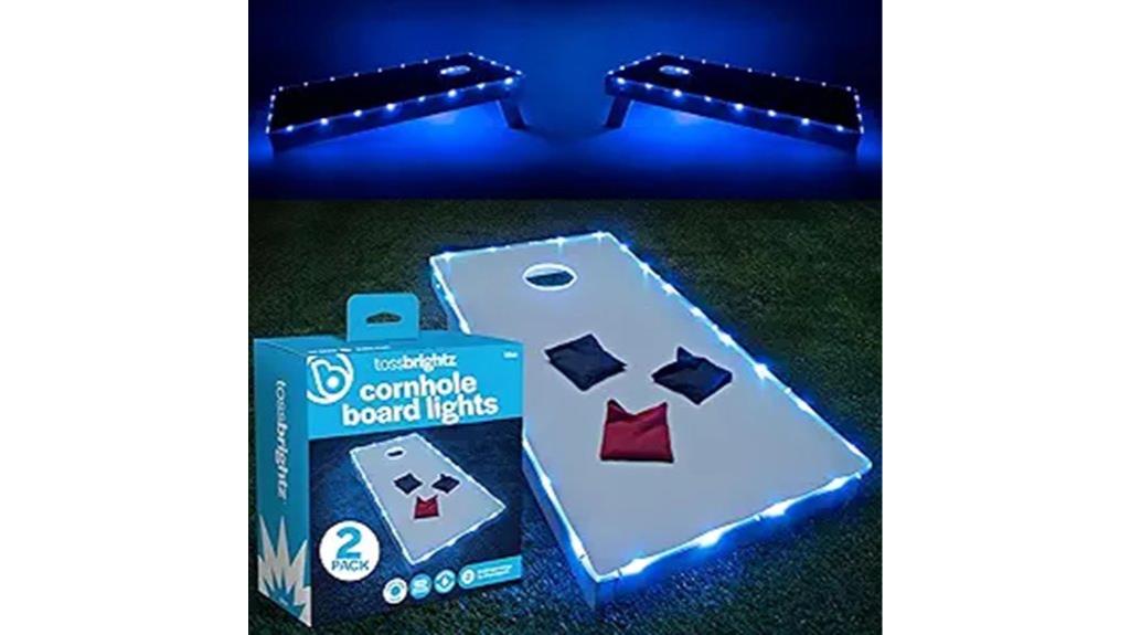 led cornhole board lights