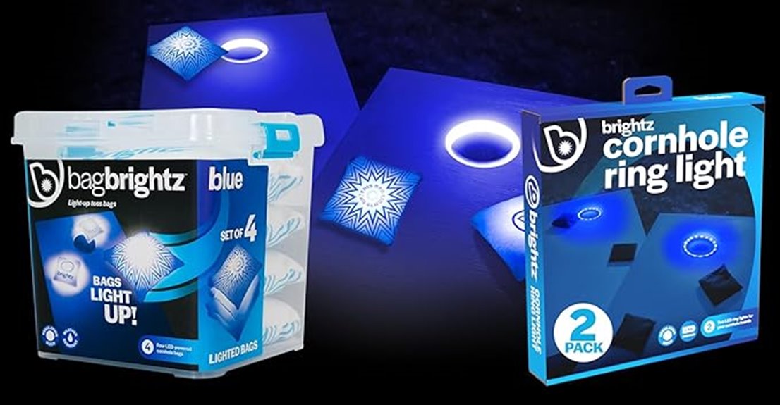 led cornhole lighting set