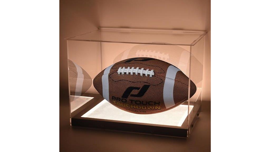 led lit acrylic football display