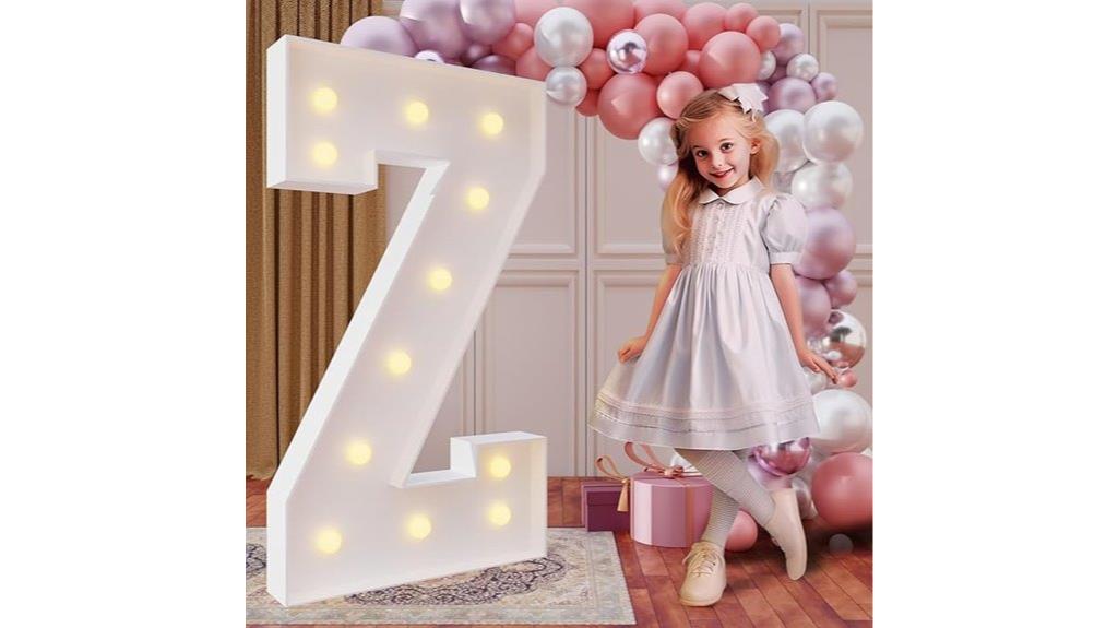 light up party letters