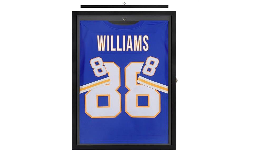 lockable jersey display case