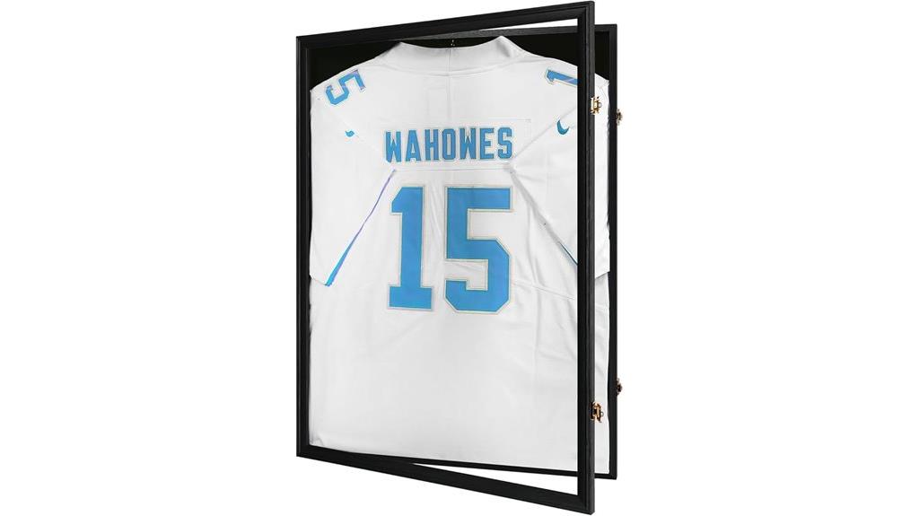 lockable jersey wall display
