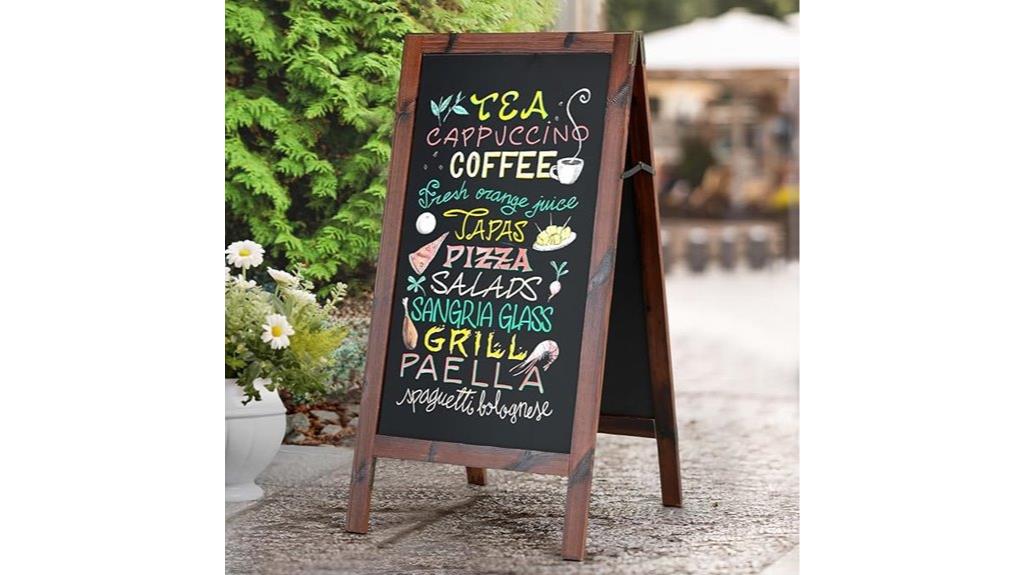 magnetic double sided outdoor sign