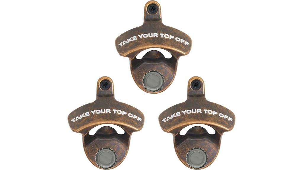 magnetic wall beer openers