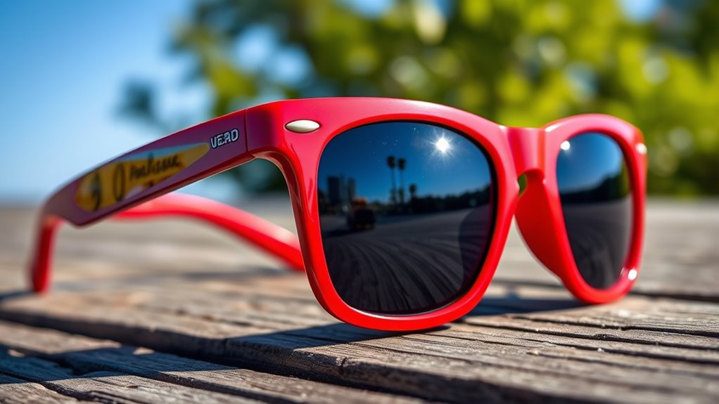matching team color sunglasses