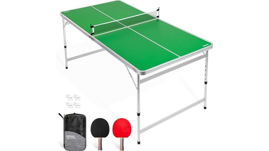 mid size table tennis set