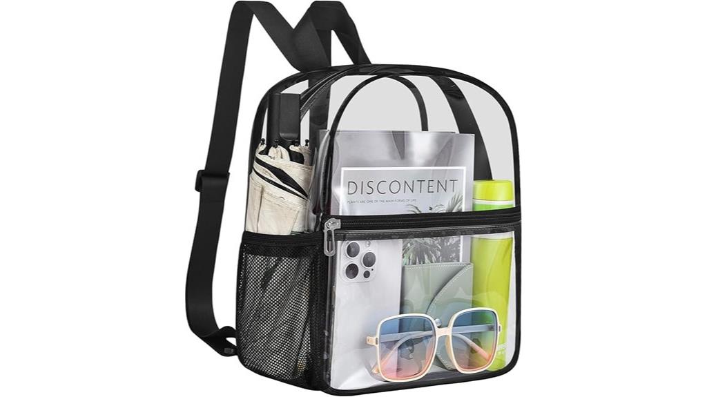 mini backpack stadium size