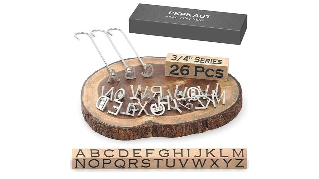 mini branding iron set