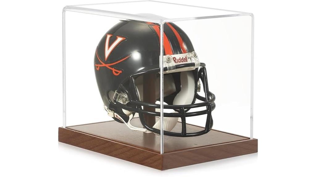 mini helmet display case