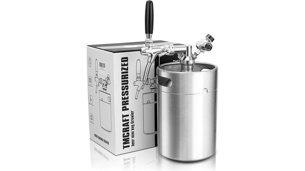 mini keg with pressurized steel