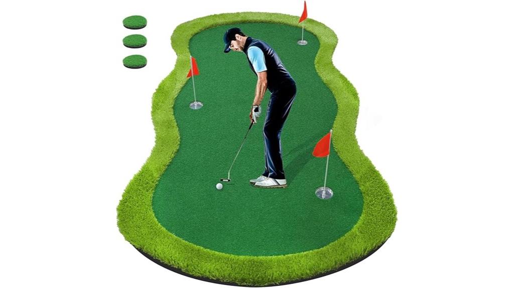 miniature golf putting set