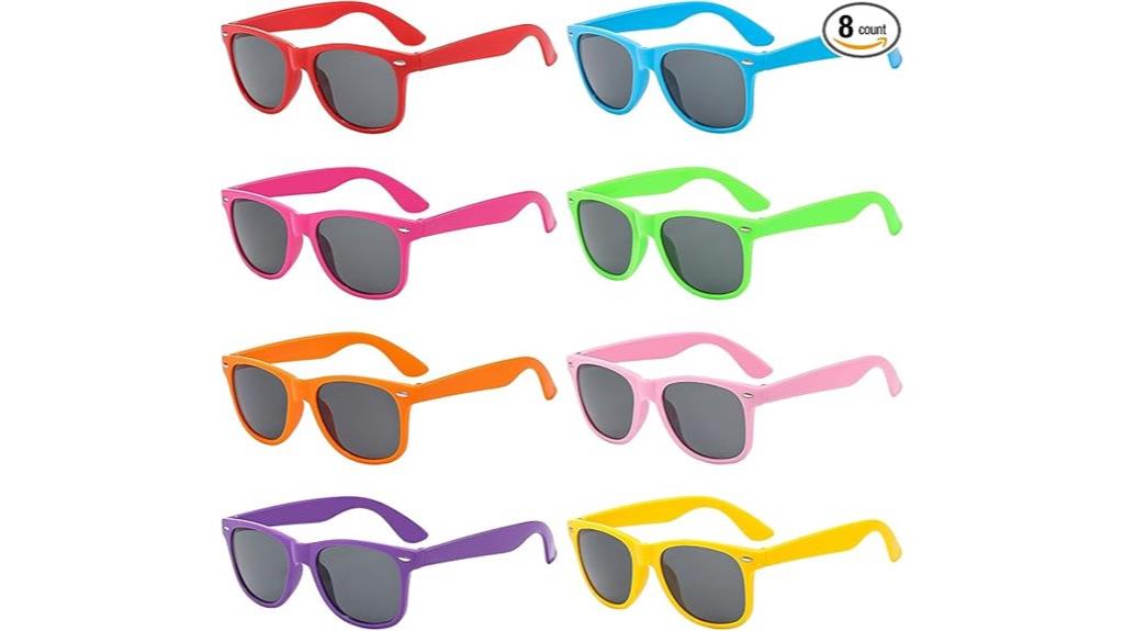 neon unisex sunglasses pack