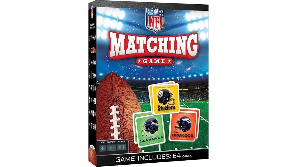 nfl themed matching game
