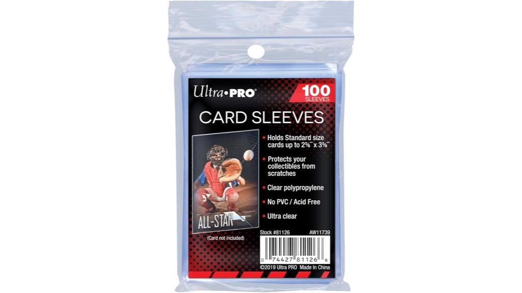 one hundred soft card sleeves