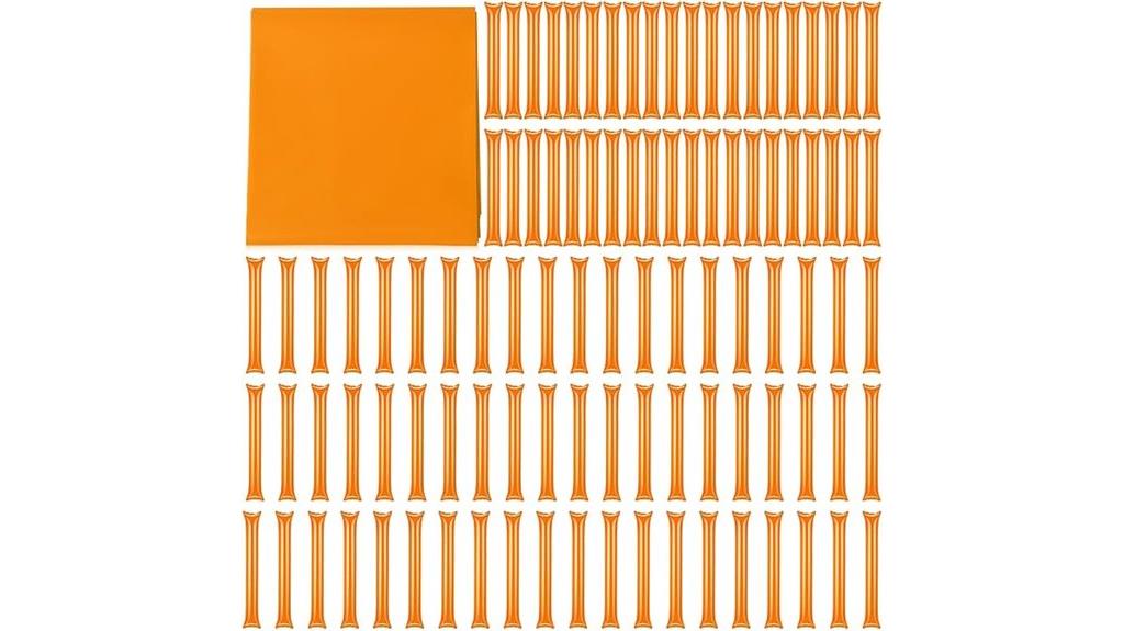 orange cheerleading noise makers
