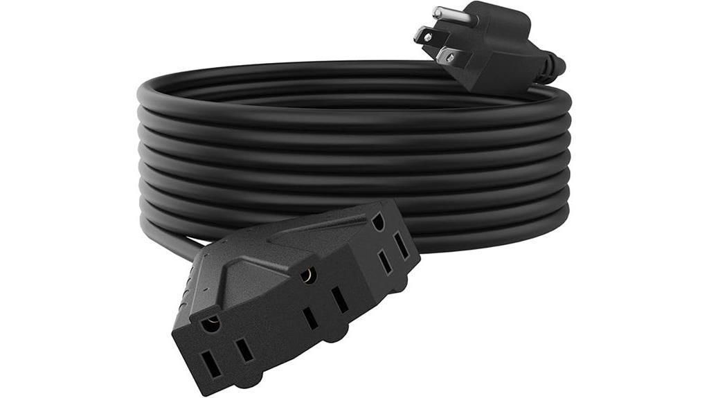 outdoor 25ft multi outlet extension