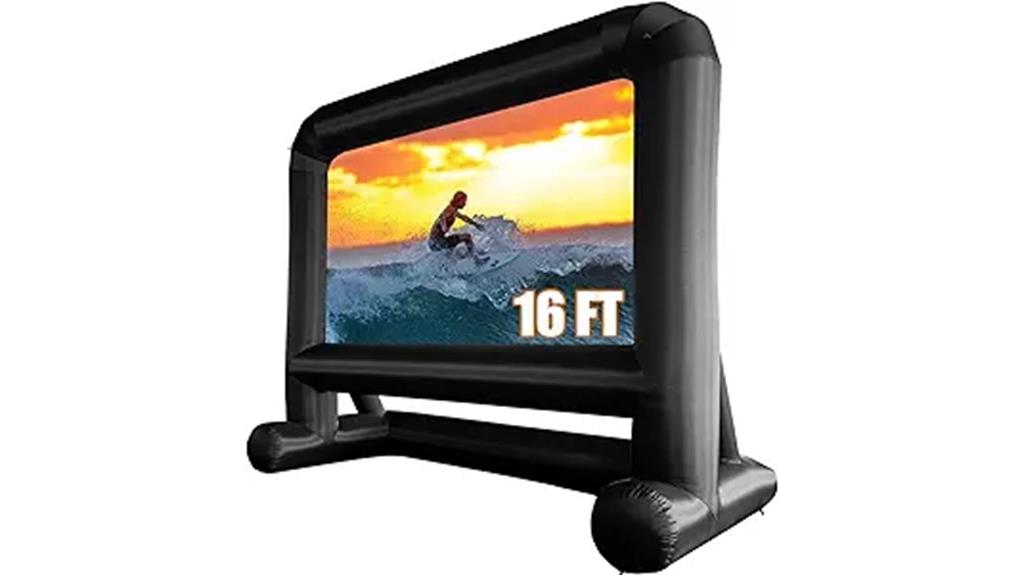 outdoor inflatable projector screen