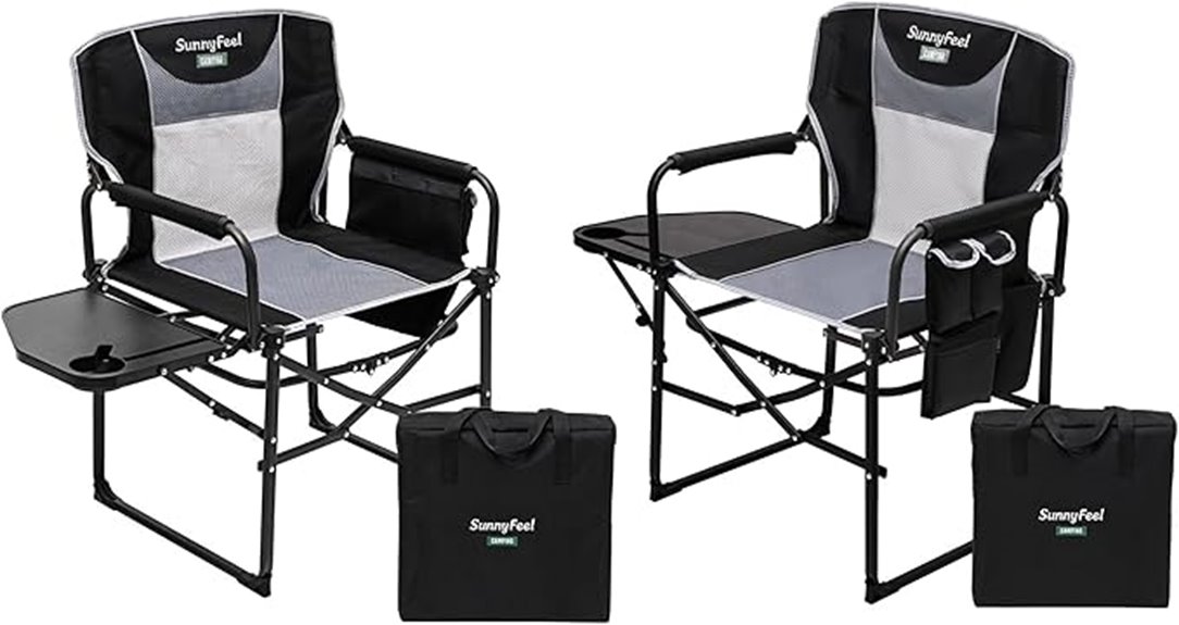 oversized camping chairs pack