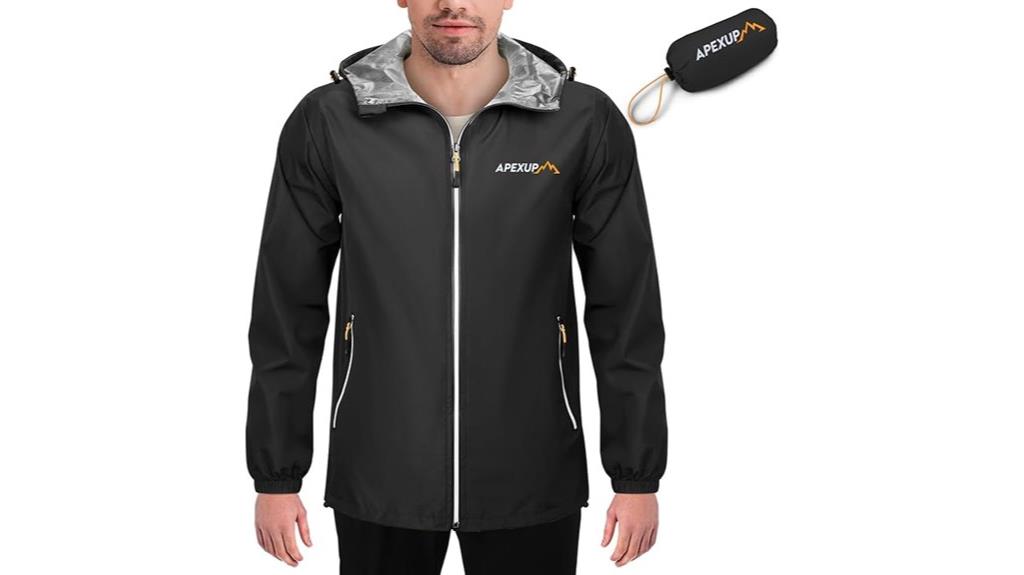packable men s rain jacket