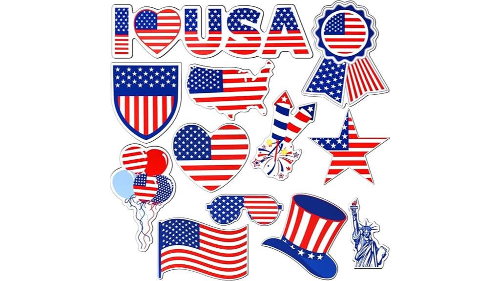 patriotic american magnet set