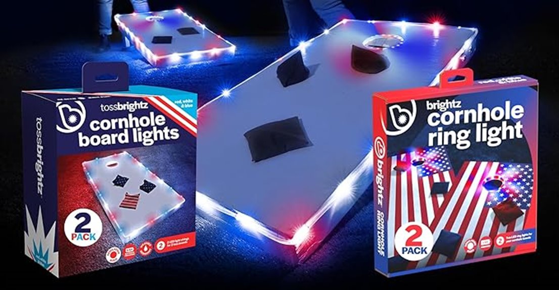patriotic cornhole light bundle