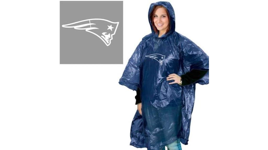 patriots rain poncho