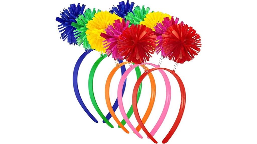 pom pom headband set