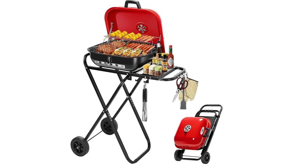 portable 18 inch charcoal grill