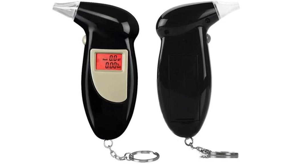 portable alcohol breathalyzer device