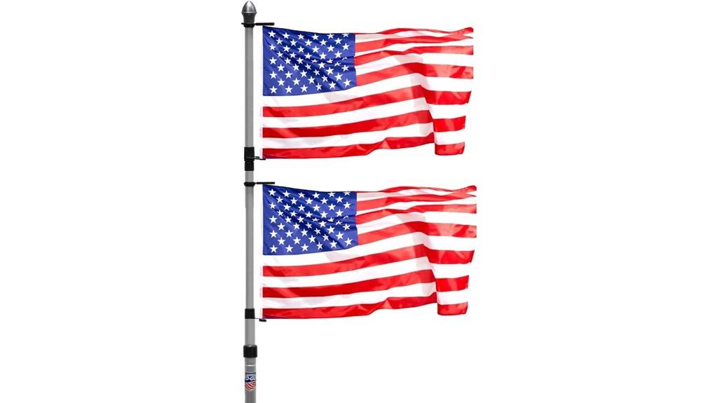 portable aluminum flagpole