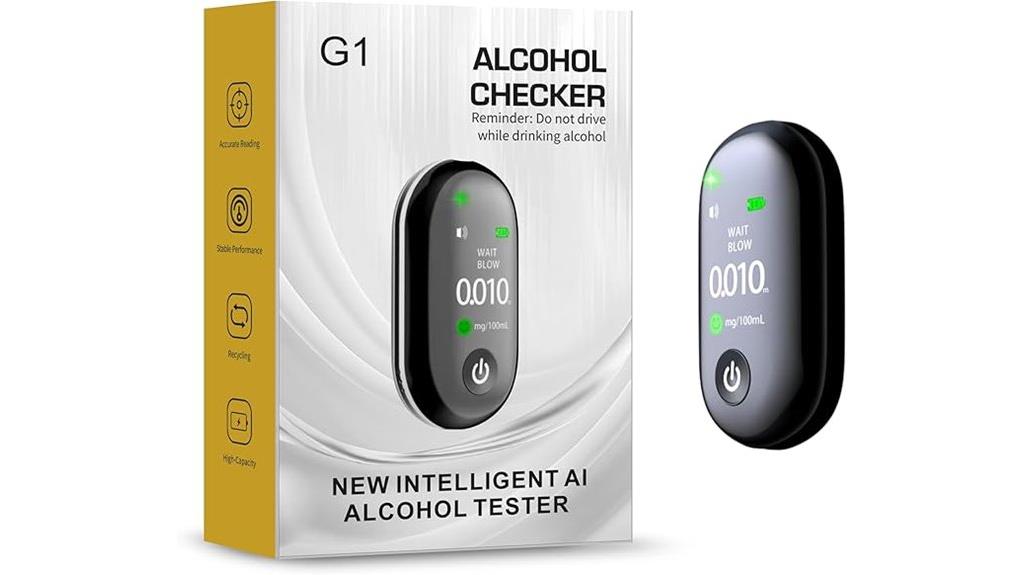 portable breathalyzer keychain