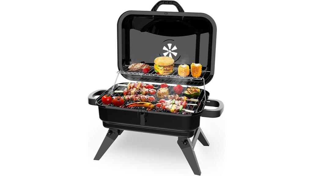 portable camping charcoal grill