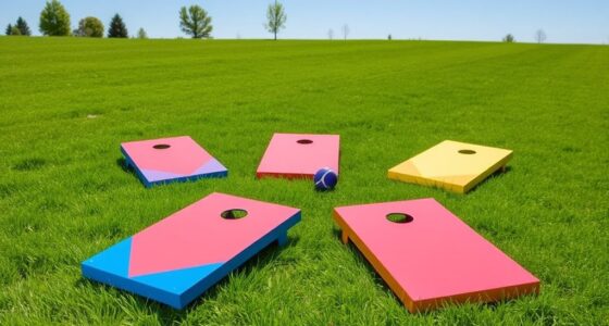 portable collapsible cornhole boards