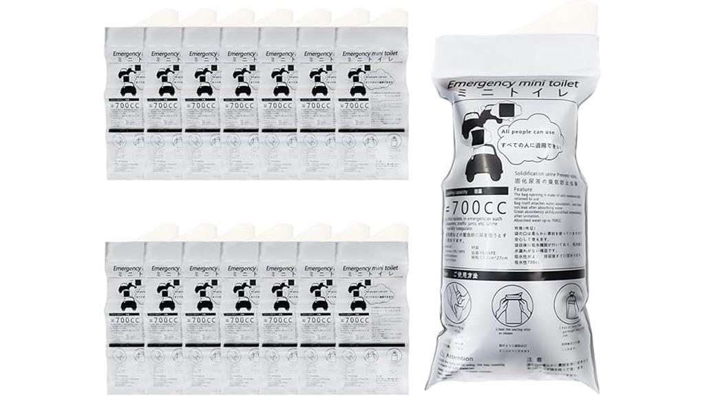 portable gender neutral urine bags