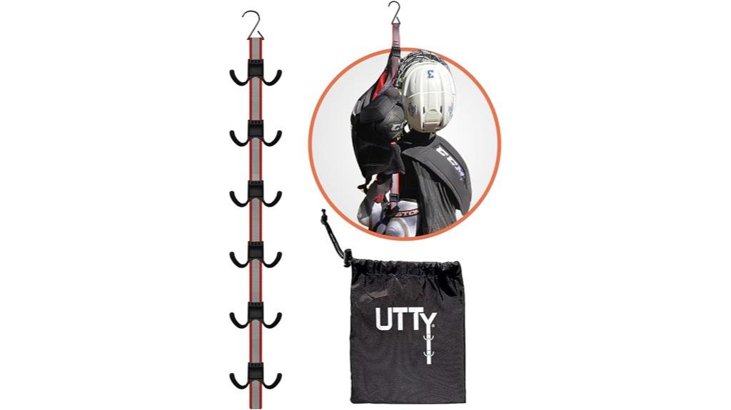 portable hockey equipment drying rack