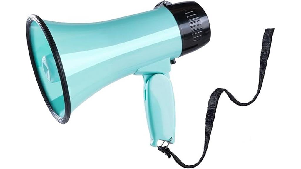portable megaphone with siren