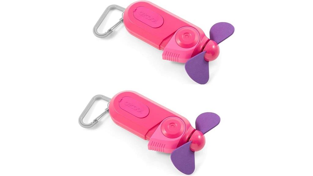portable misting fan with clip