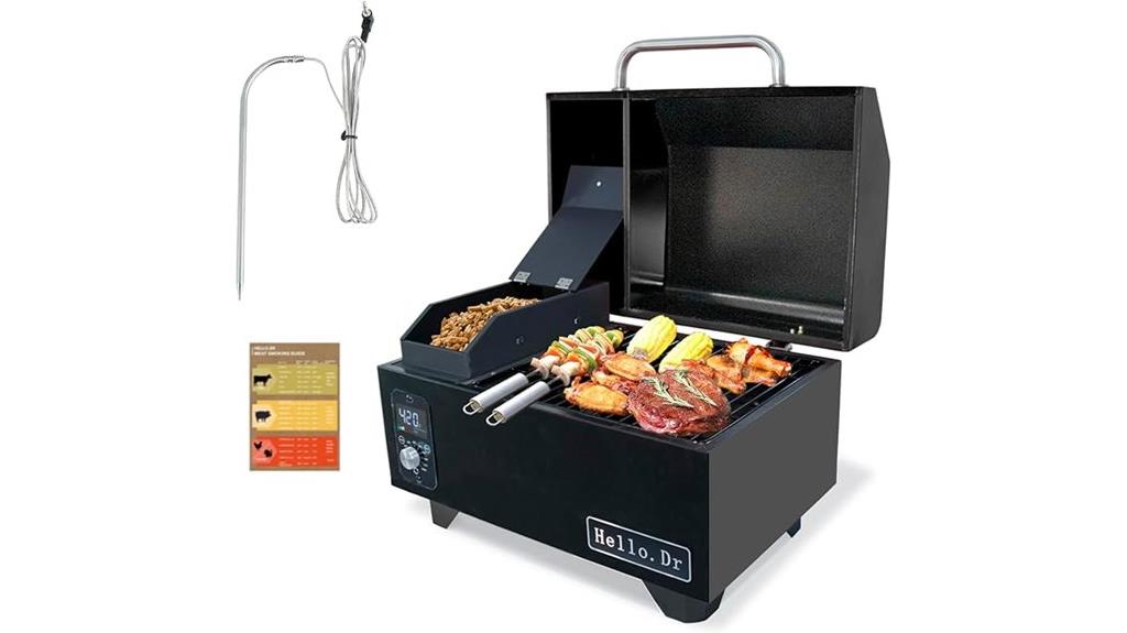 portable pellet grill controls