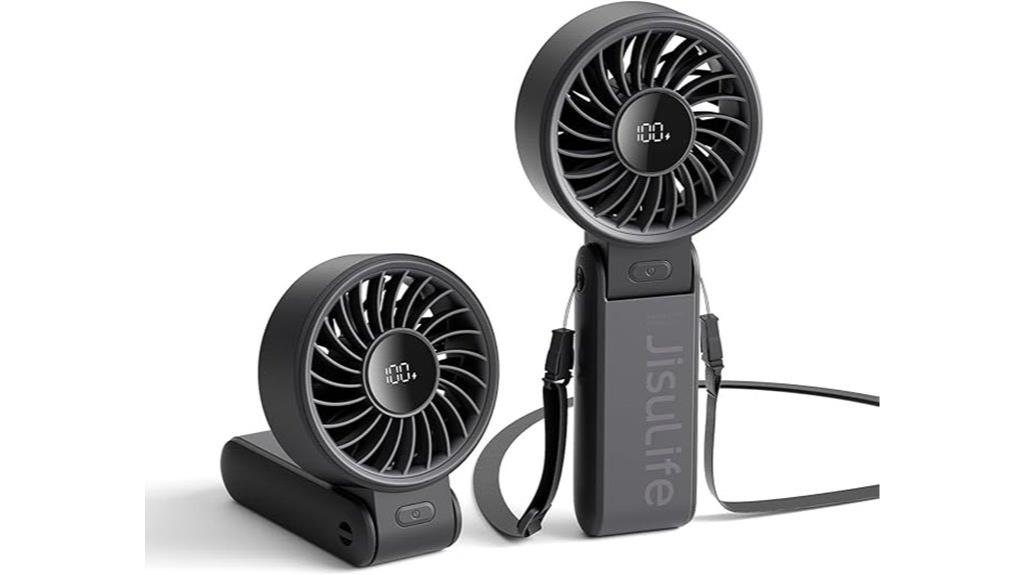 portable rechargeable hand fan