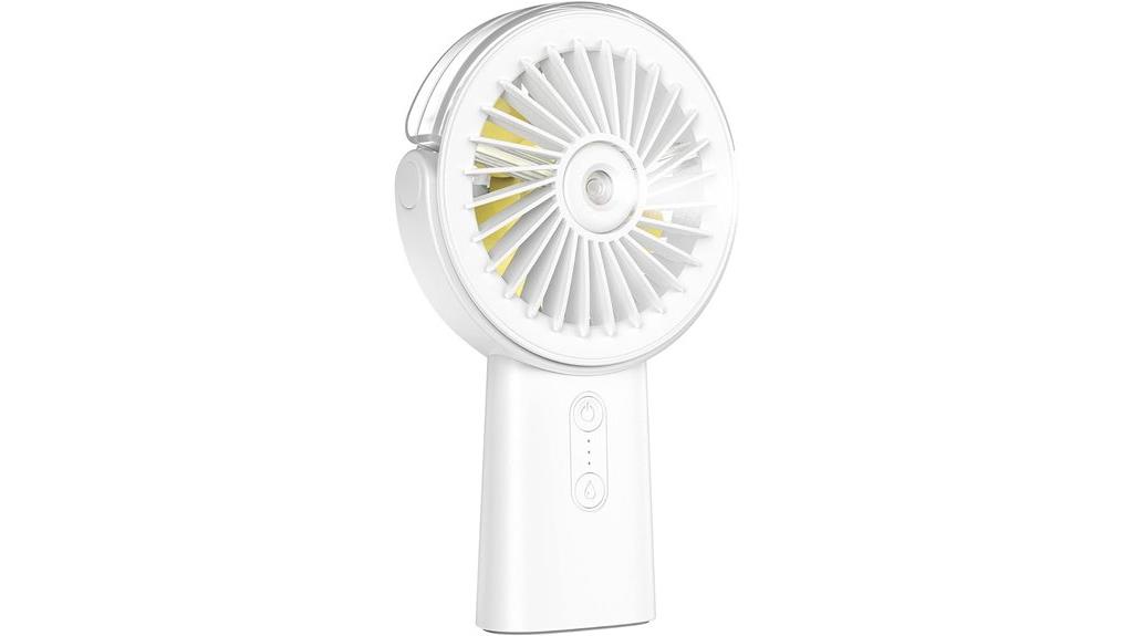 portable rechargeable misting fan