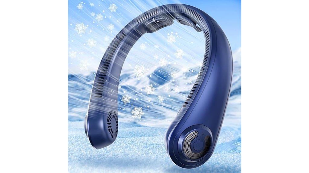 portable rechargeable neck fan