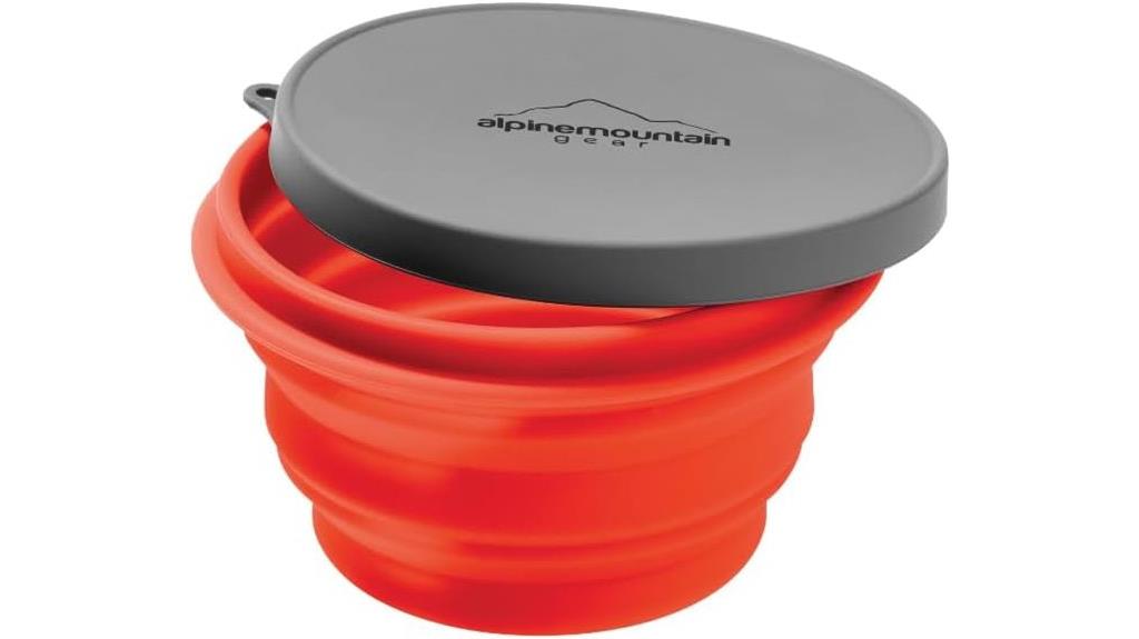 portable silicone camping bowl