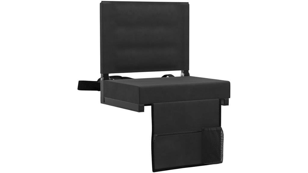 portable stadium seat with accessories