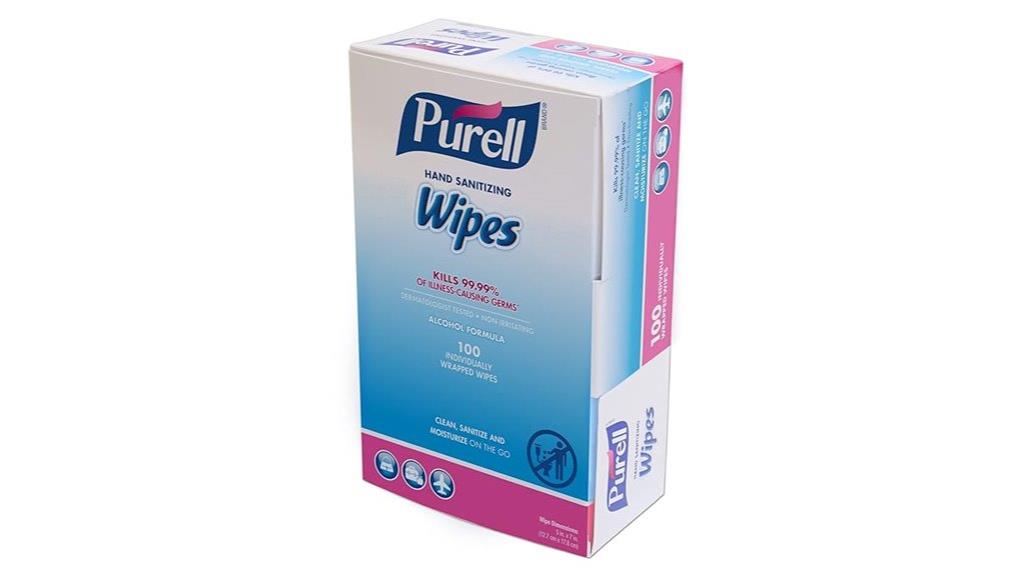 pre moistened hand wipes