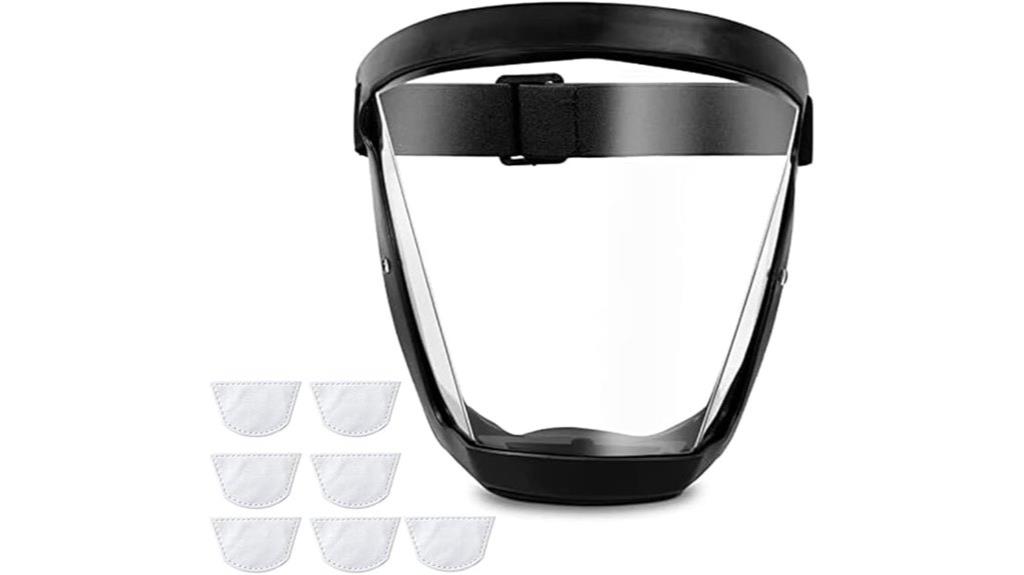 protective face shield for gardening