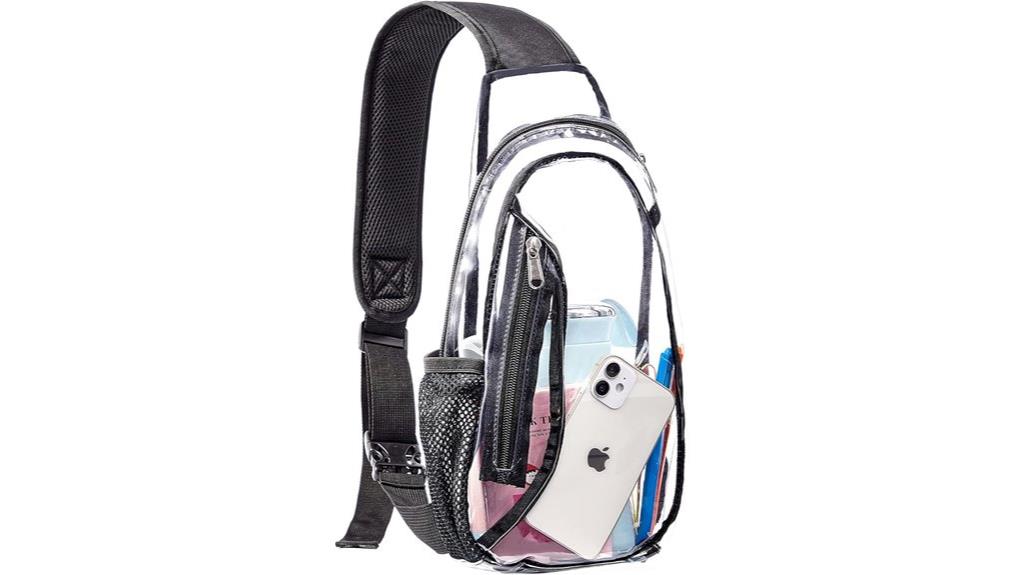 pvc sling bag backpack