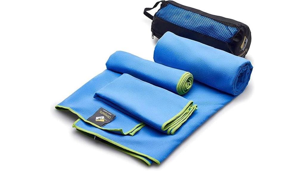 quick dry microfiber towel set