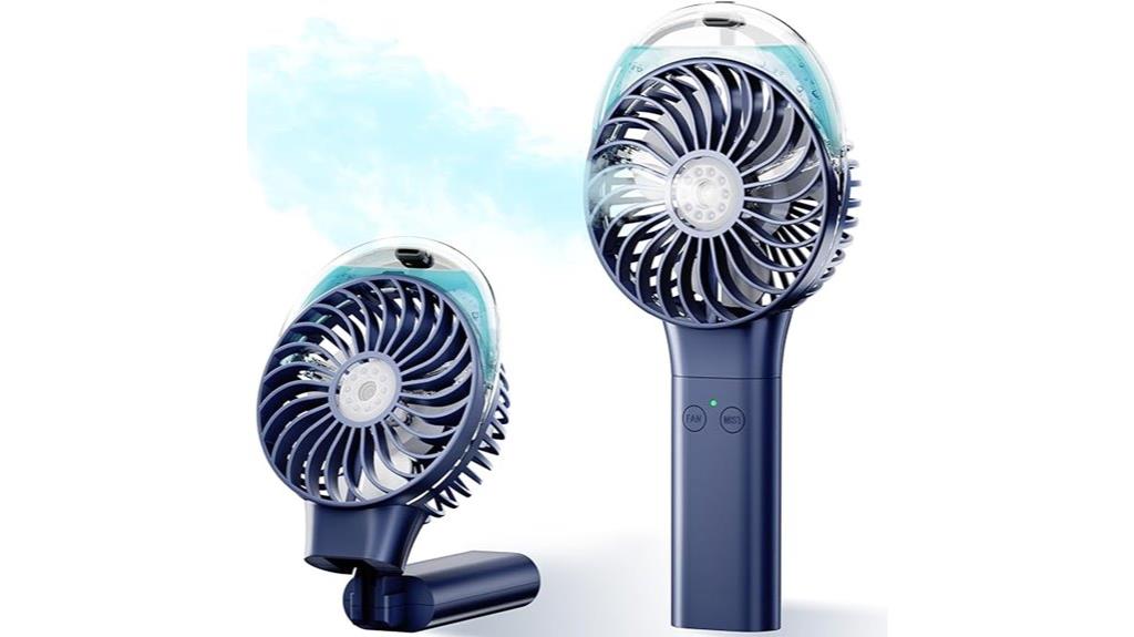 rechargeable mist spray fan