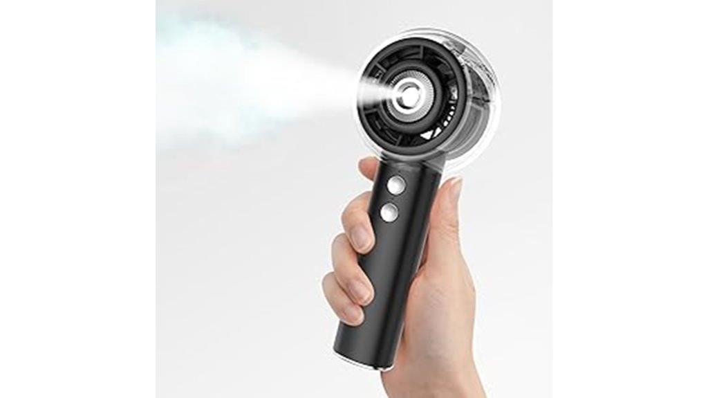 rechargeable portable misting fan
