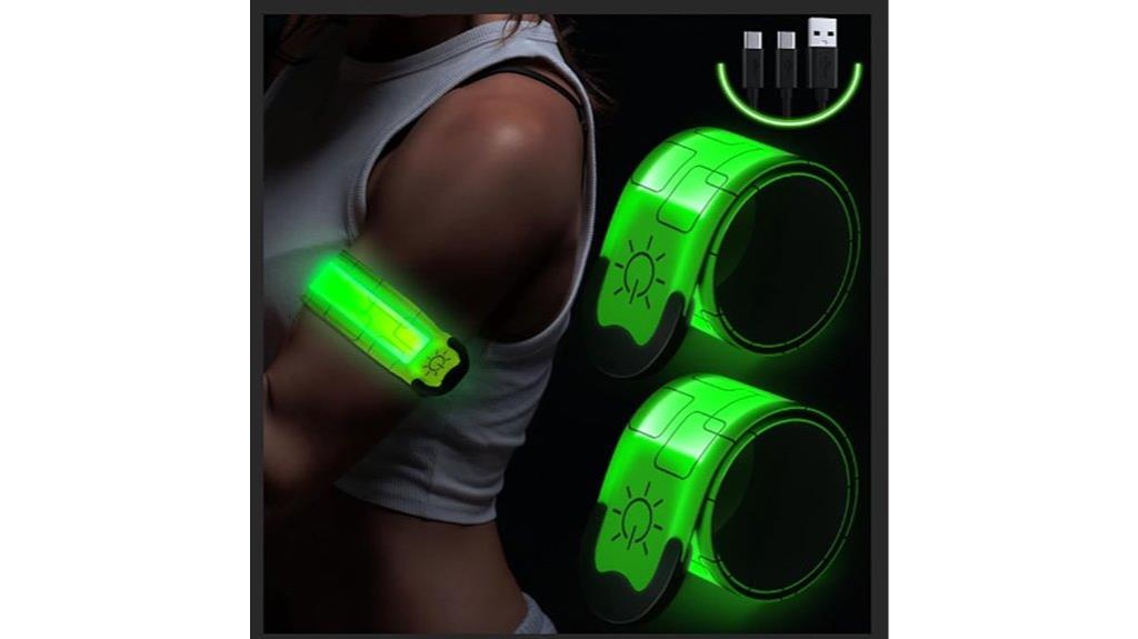 rechargeable running led armbands